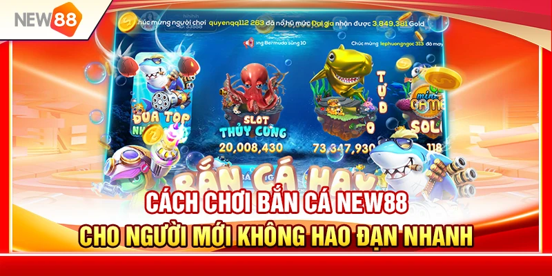 Cách Chơi Bắn Cá NEW88 Cho Người Mới Không Hao Đạn Nhanh
